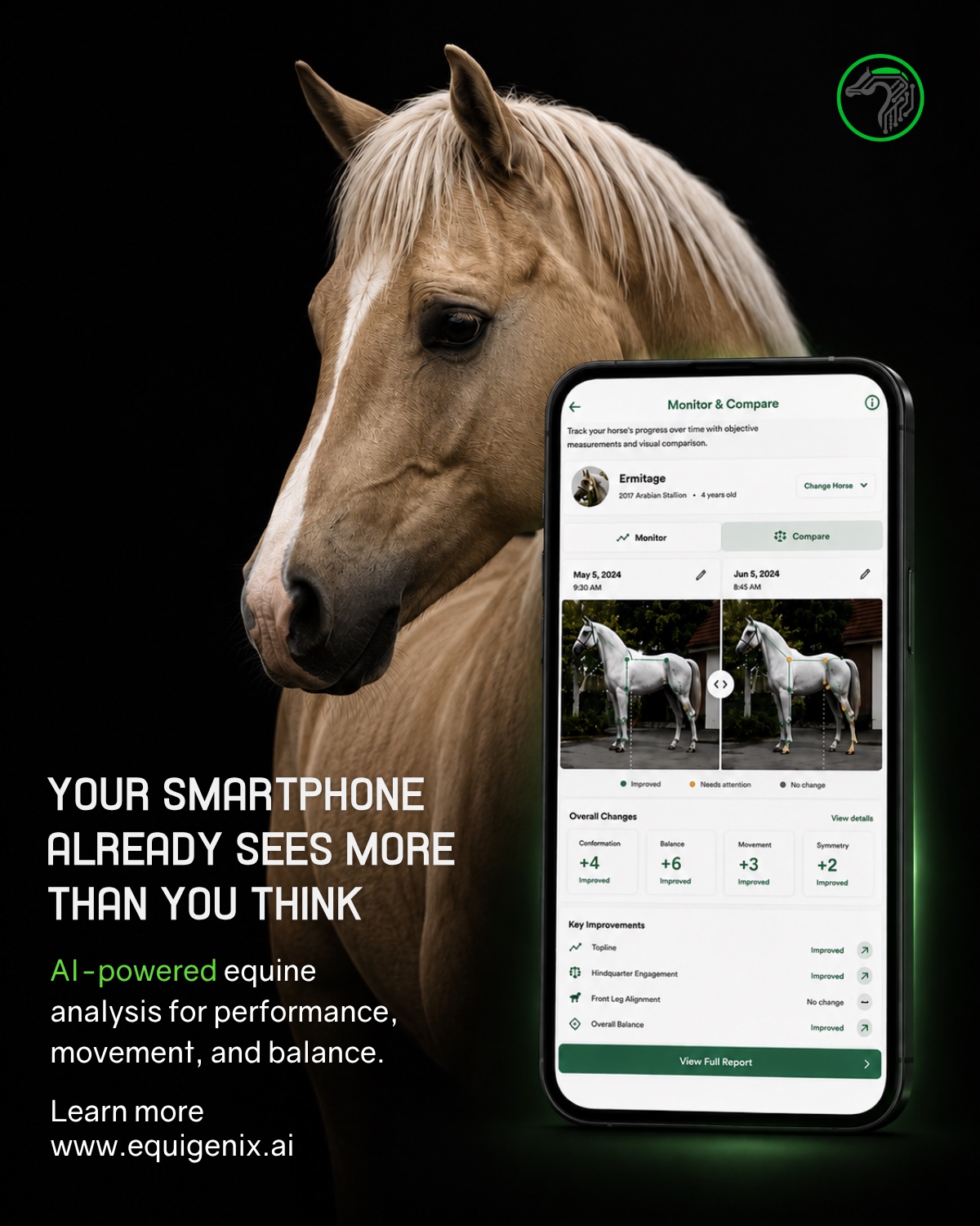 A second product-led layout featuring the mobile interface