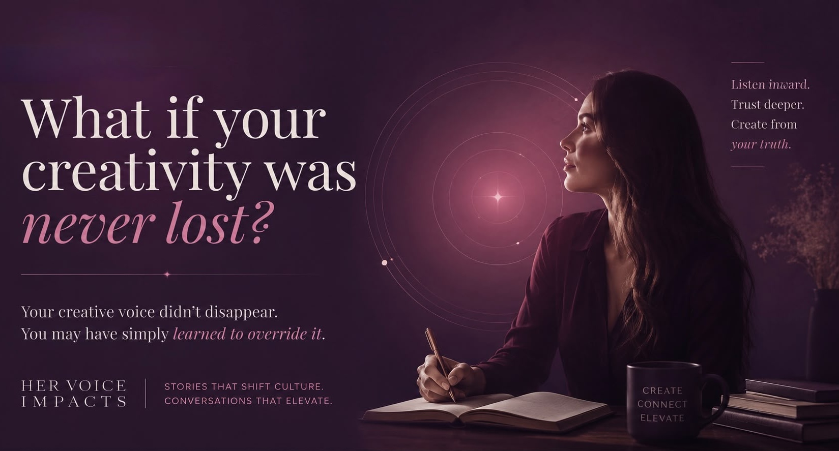 Her Voice Impacts campaign: What if your creativity was never lost?