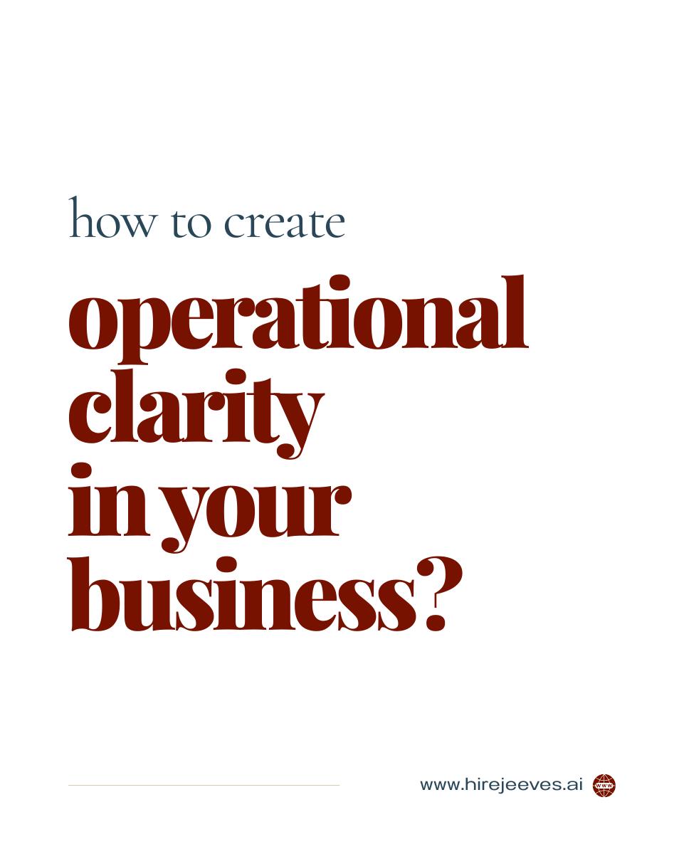 Operational clarity in your business — slide 1 of 7